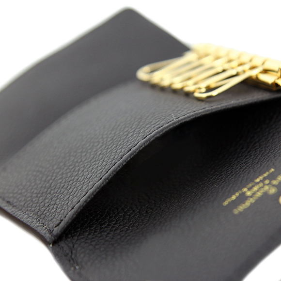 Louis Vuitton Key Case 6 Key Case Multicle 6 Leather Black - Picture 7 of 8